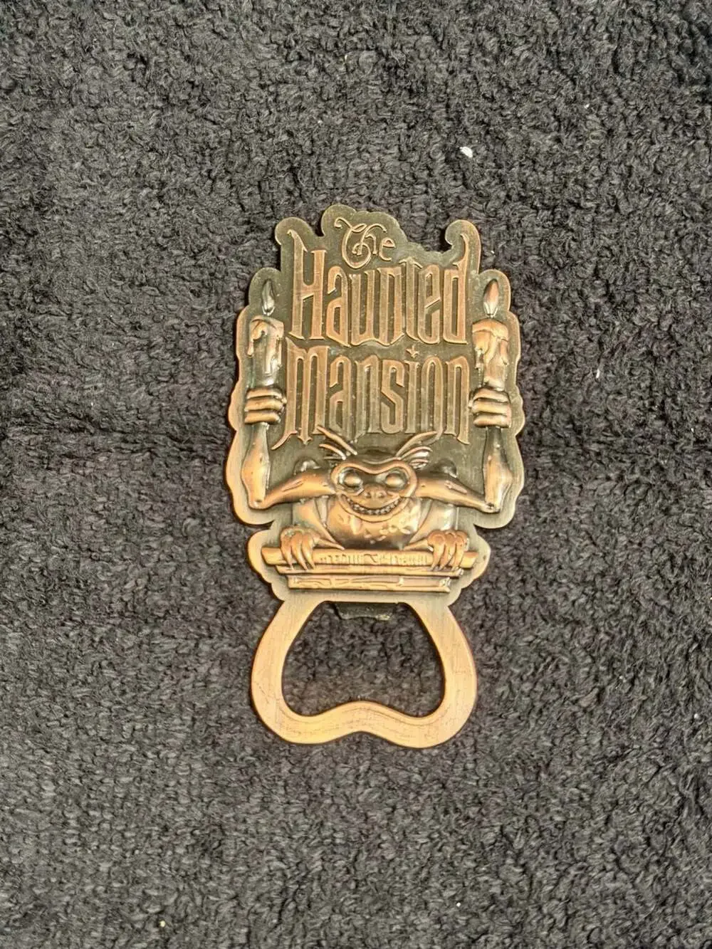 Disney Parks The Haunted Mansion Gargoyle Candelabra Metal Bottle Opener Magnet